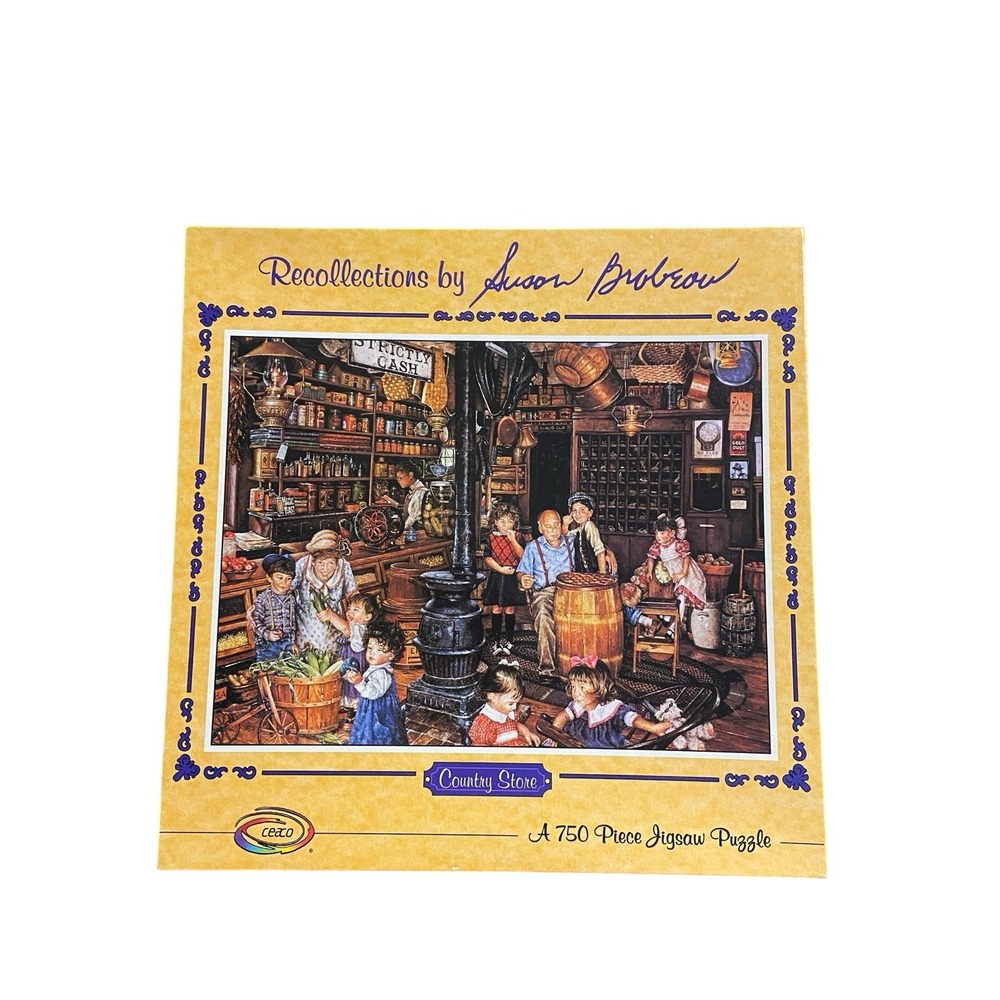 Ceaco Puzzle 750 Piece COUNTRY STORE Recollections by Susan Brabeau 1996